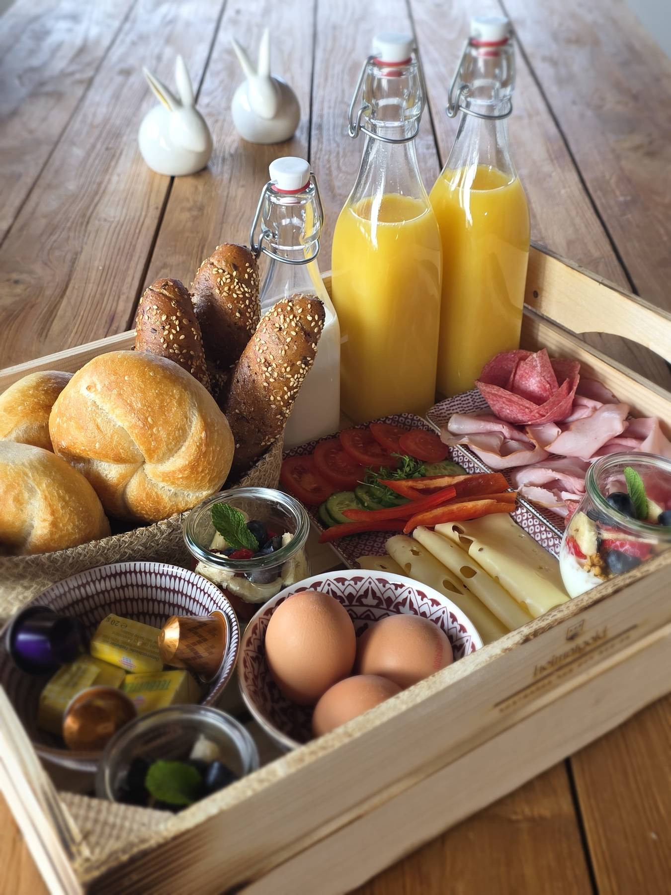 Breakfast in the apartment